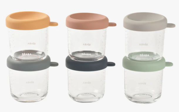 Beaba Glass Portion Jars 250ml 6 Pack
