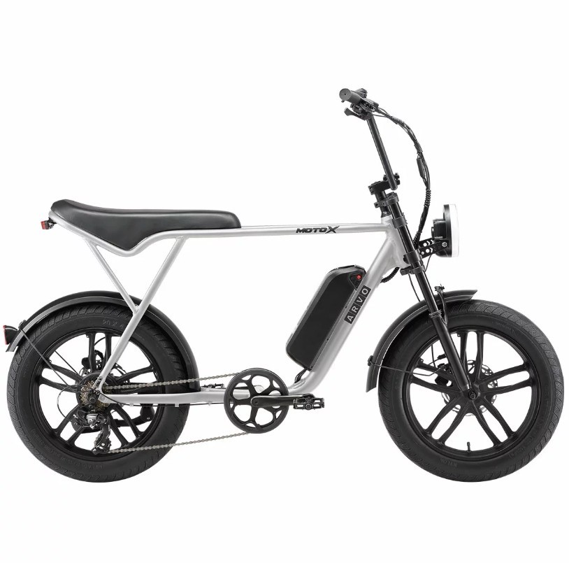ARVO Moto X Ebike, Light Grey. NB: Has been used.