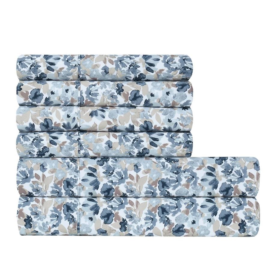 SOUTH POINT Home Fashions 6-Piece Sheet Set, Incl: 1 x Flat Sheet, 1 x Fitt