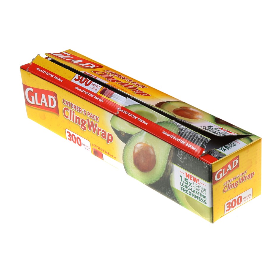2 x GLAD Cling Wrap, 300m x 33cm N.B. Not in original box.