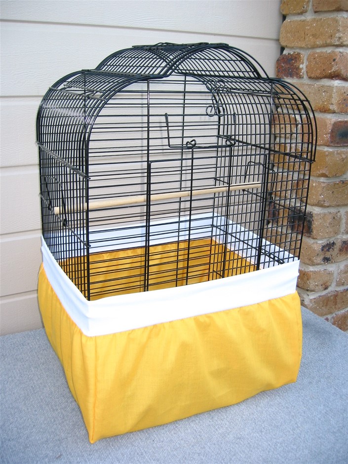 Bird Cage Tidy, Full Cover Seed Catcher, Small YELLOW Size Range from 159