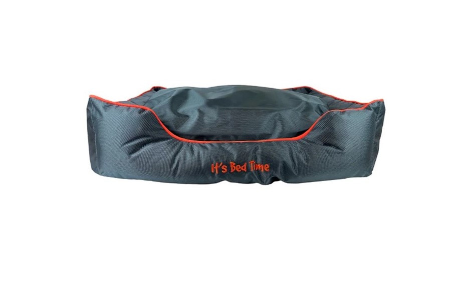 IT'S BED TIME Eco-Fill Lounge Dog Bed, Large (24cmH x 75cmW x 95cmL), Charc