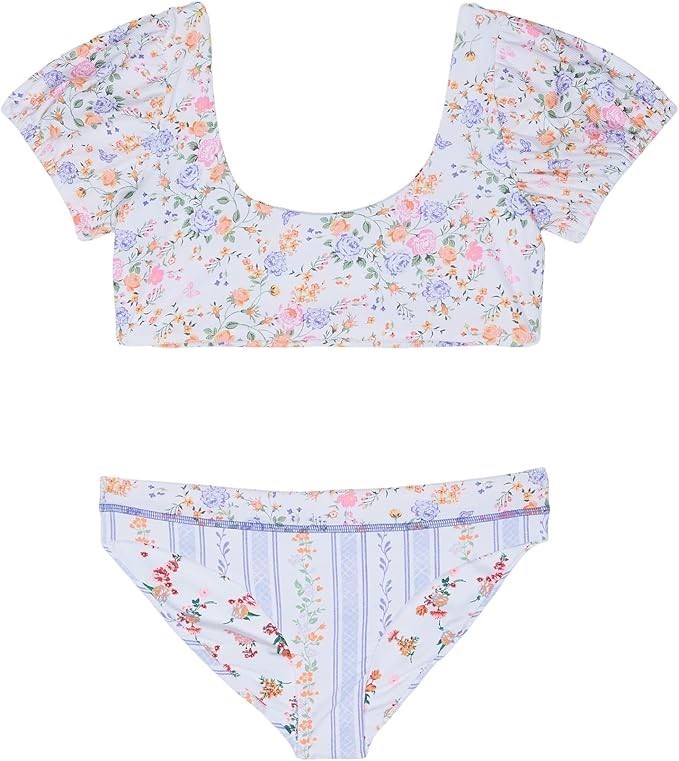 MAAJI Girl's Backyard Lolita Bikini Set, White, Size 16. RRP: 66USD.  Buyer