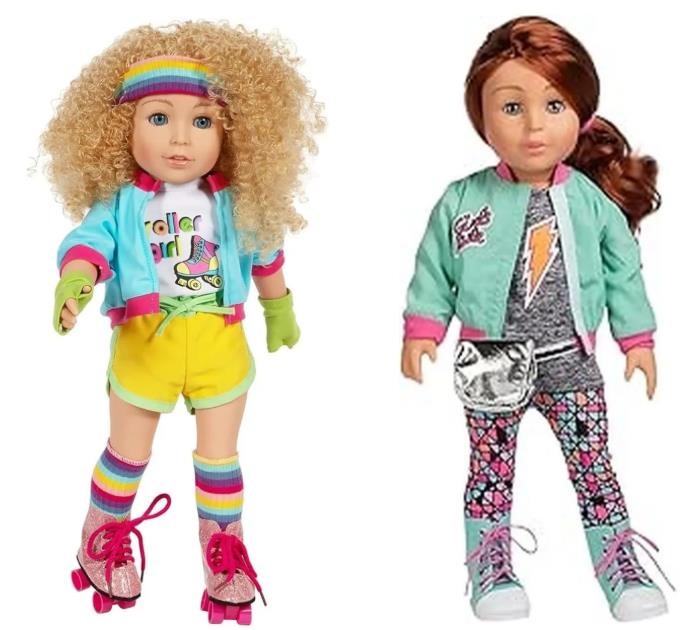DOLL BUNDLE: ADORA - Realistic 18-inch Doll "SOPHIA DISCO DIVA" and "SAM".