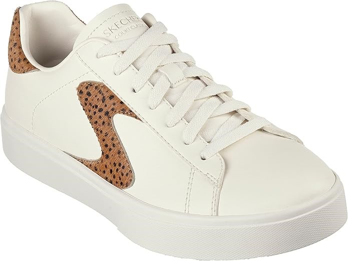 Skechers Women's Eden LX Sneaker, Feeling Fierce - Natural/Brown, US 11