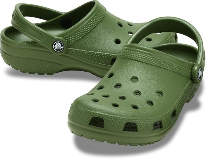 CROCS Unisex Adult Classic Clogs, Size US m4/w6, Dark Algae. NB: slight min
