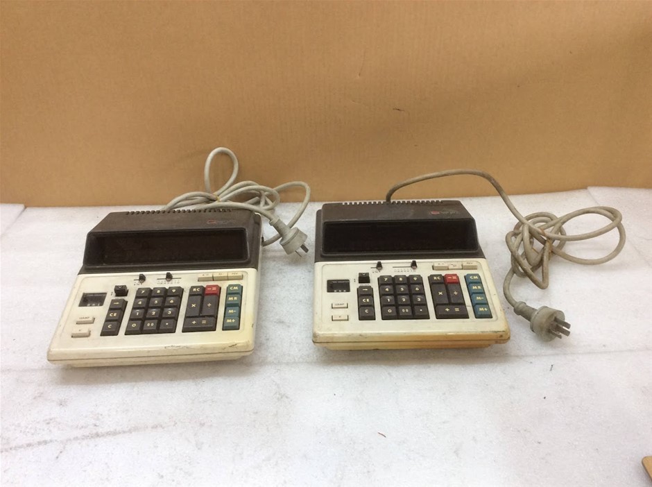 Sharp CS-228V Electronic Calculator (Lot of 2)