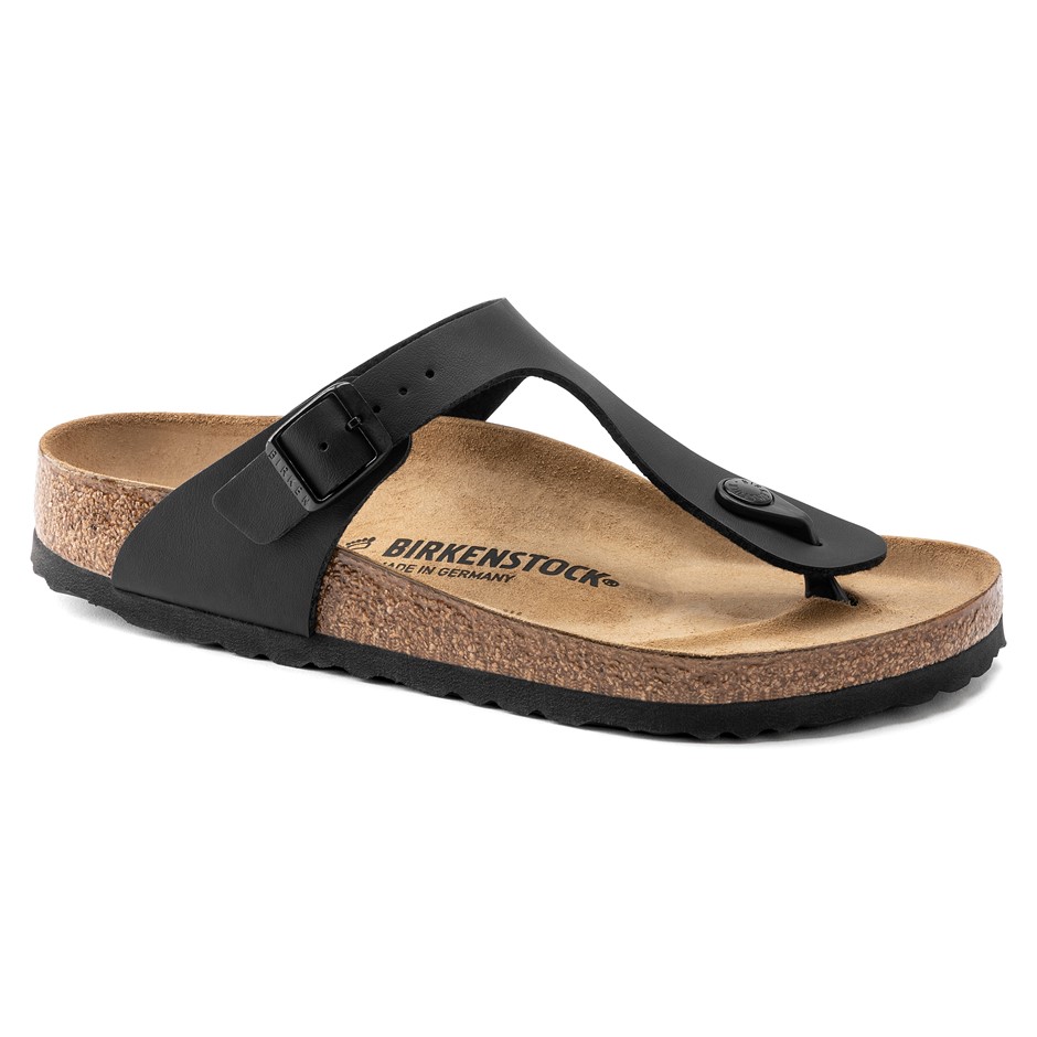 BIRKENSTOCK Gizeh BS Sandals, Size 39, Black. Buyers Note - Discount Freig