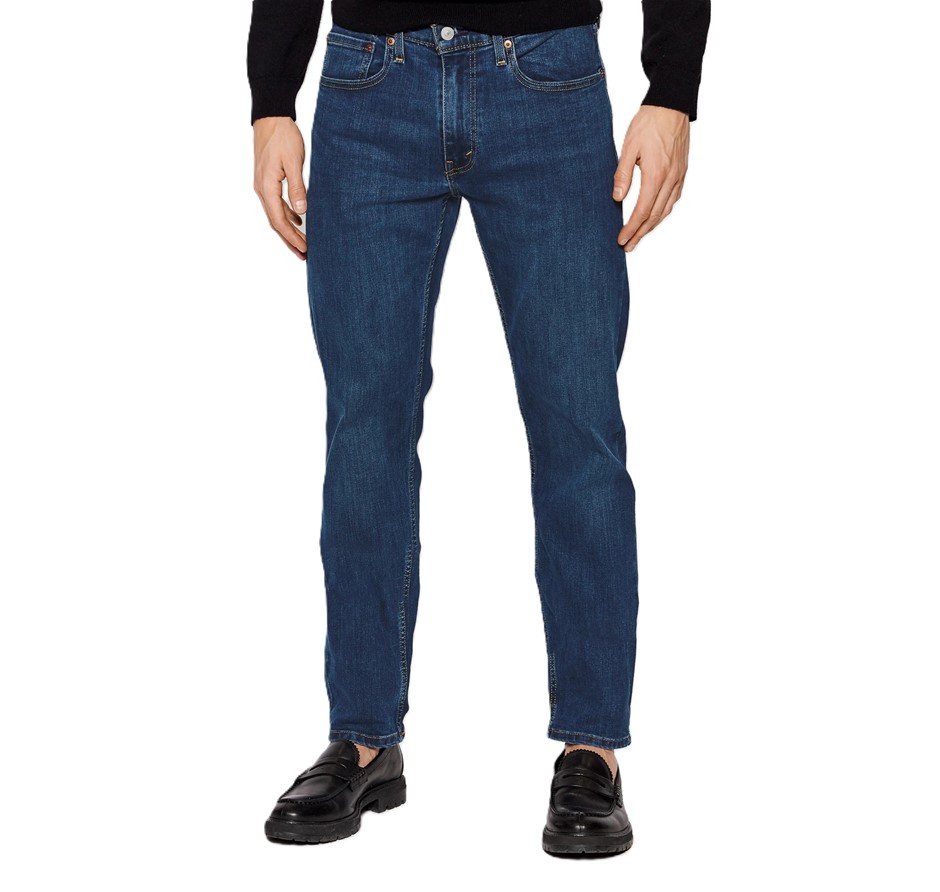 LEVI'S Men's 502 Taper Stretch Jean, Size 32x30, 82% Cotton, Panda-DarkWash