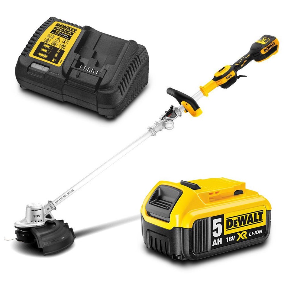 DeWALT 18V 5.0Ah XR Li-ion Cordless Brushless Split Shaft Line Trimmer Comb