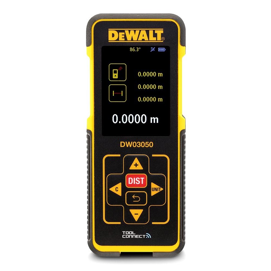 DeWALT 50M Tool Connect Laser Distance Measurer Metre. NB: Minor use.