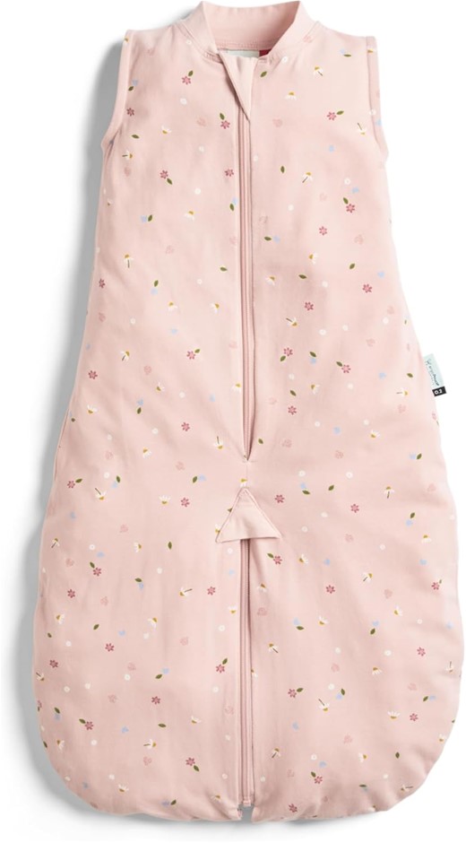 ERGOPOUCH Jersey Sleep Suit Bag 0.2 TOG, 2-4 Years, Daisies Print – Organic