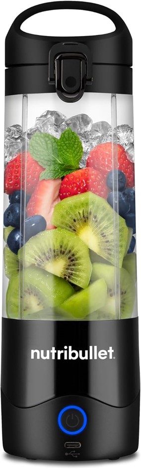 NUTRIBULLET Portable Blender, Charged Via USB-C, BPA-Free, Black, Product N