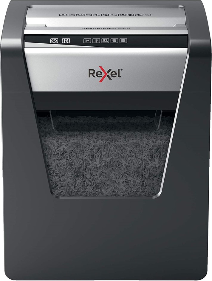 REXEL Momentum X415 Cross Cut Paper Shredder, Shreds 15 Sheets, 23 Litre Bi