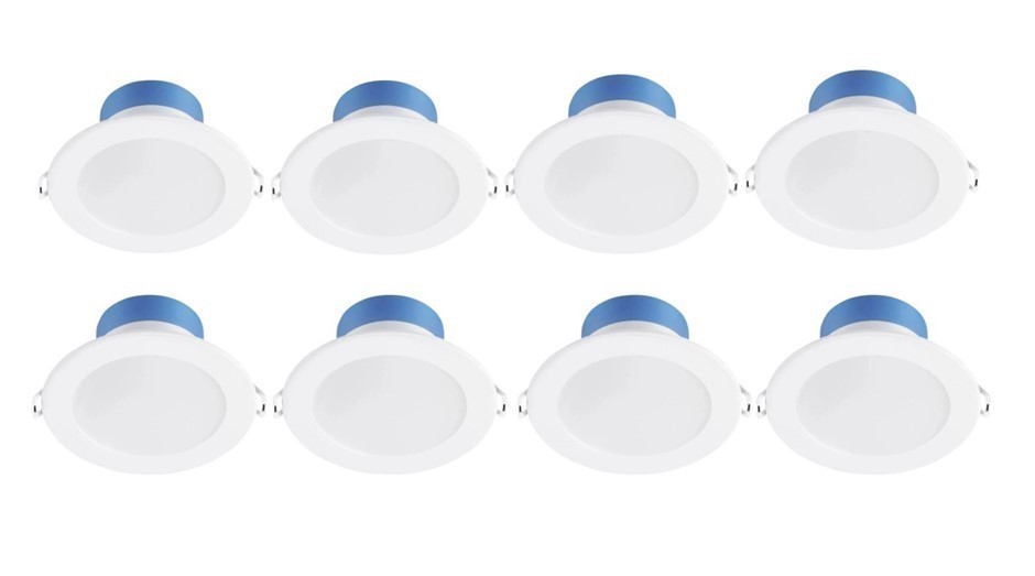 PHILIPS 7.5W LED Dimmable  Downlights 8pk.