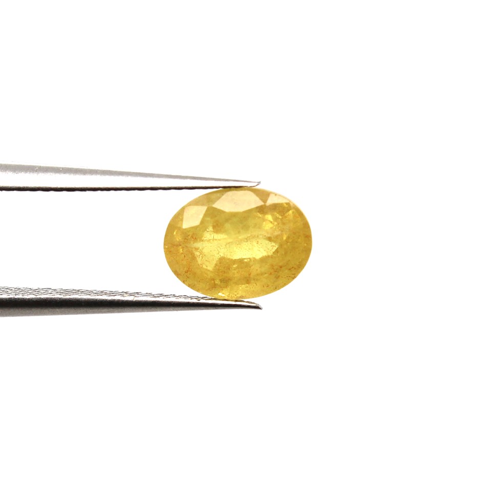 1.78 Ct Oval Yellow Sapphire Gemstone