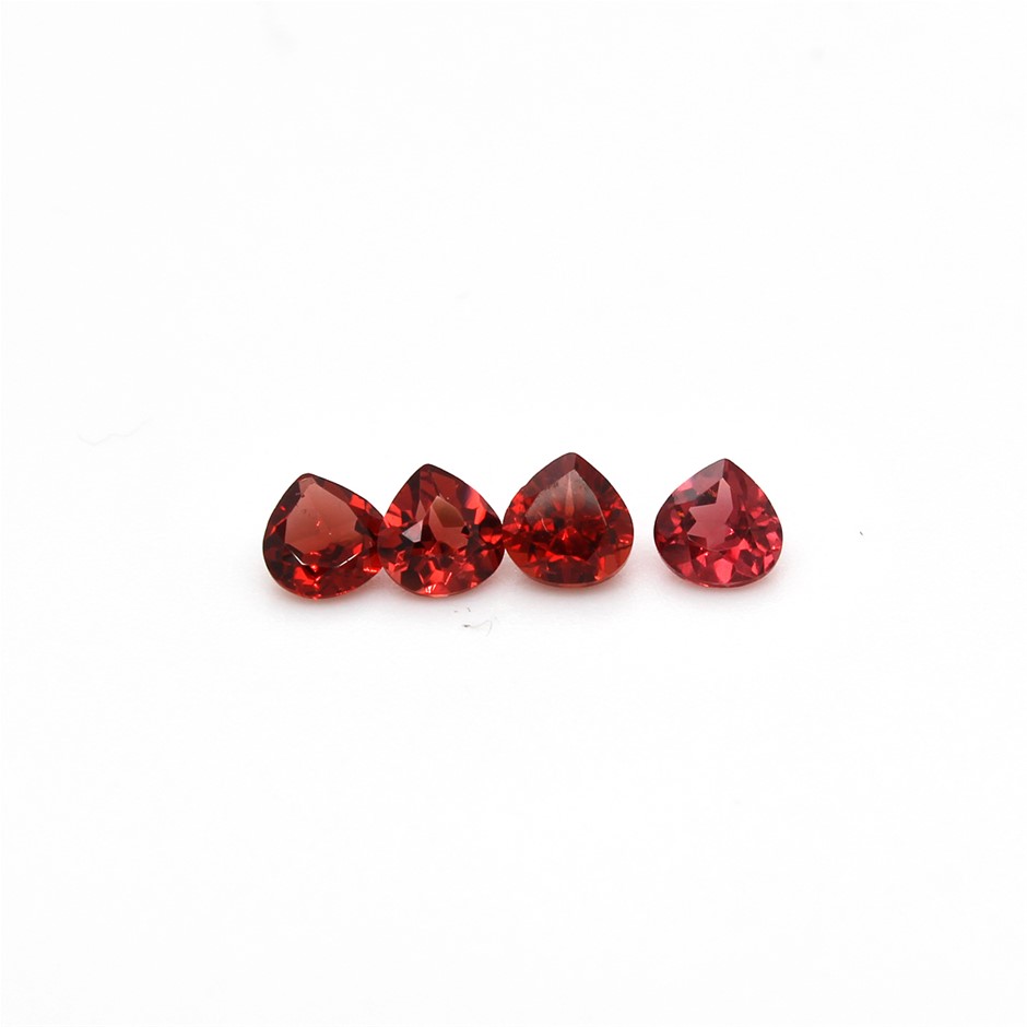 1.30 Ct Four Ct Pear Garnet Gemstone
