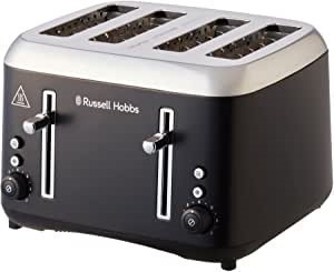 RUSSEL HOBBS 4 Slice Toaster, Matte Black.