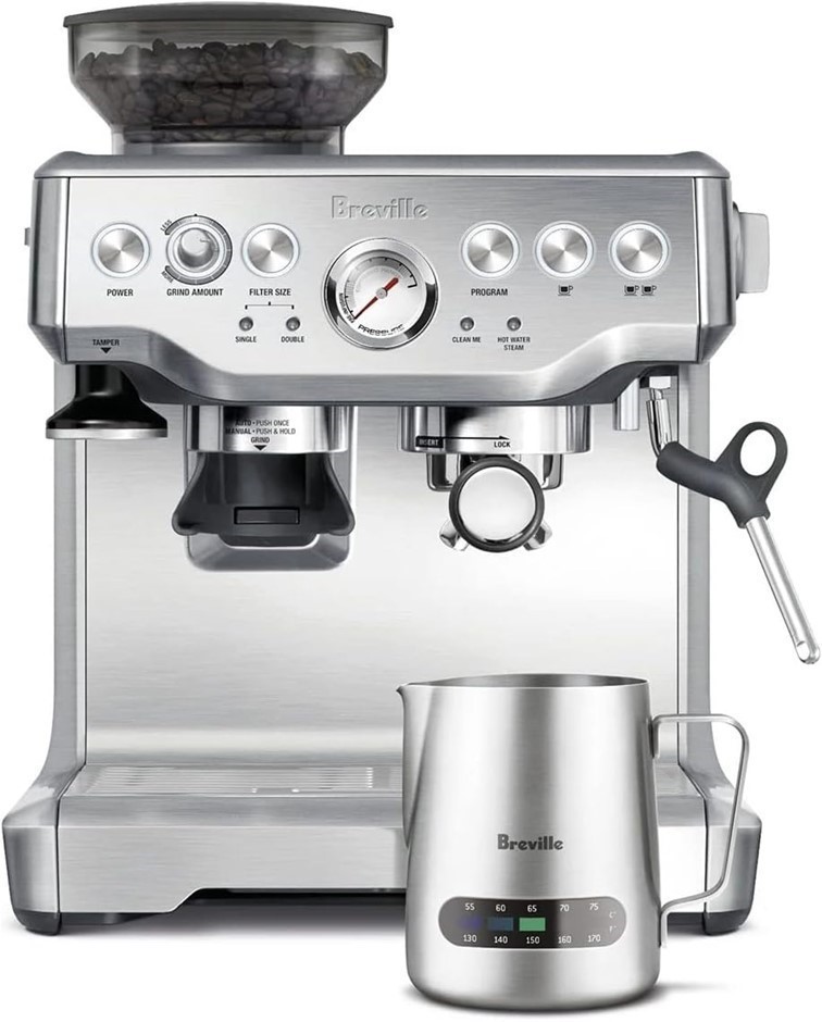 BREVILLE the Barista Express Coffee Machine with Milk Jug Thermal, Espresso