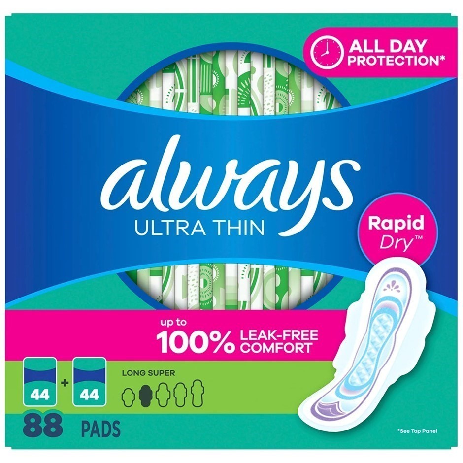 ALWAYS Box of 88pk Ultra Thin Advanced Protection Long Pads. N.B: Not in or