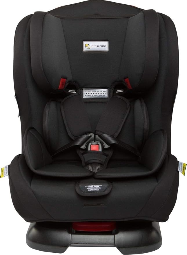 INFASECURE Legacy Convertible Car Seat for 0 to 8 Years, Black (CS4313). NB