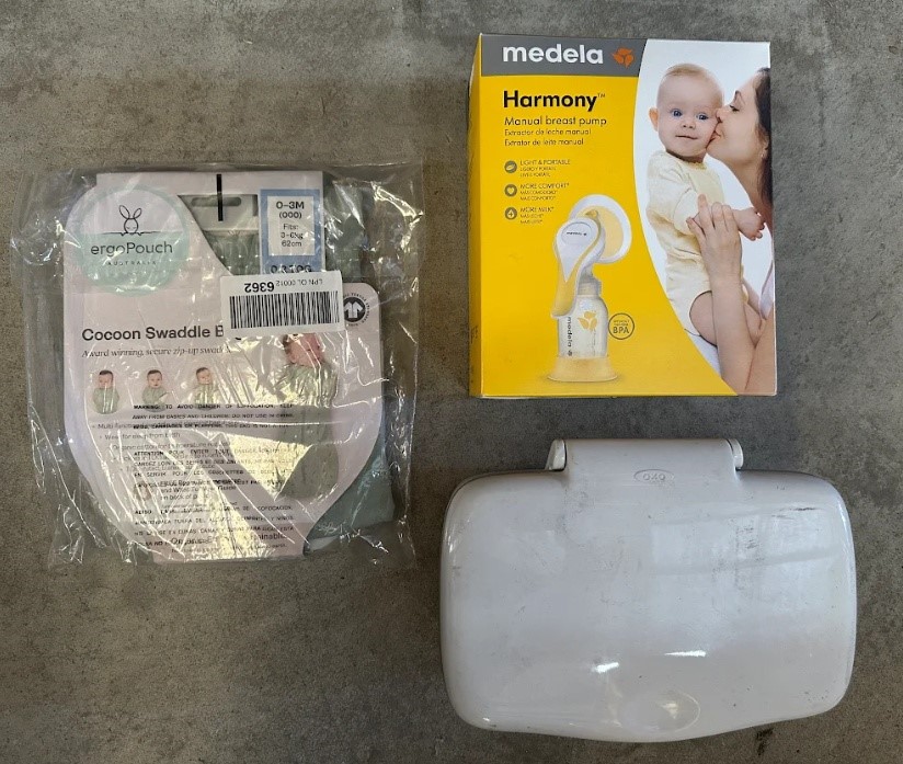 BABY ESSENTIALS BUNDLE: MEDELA Harmony Manual Breast Pump + ERGOBABY ErgoPo