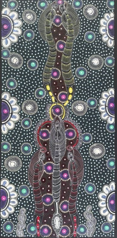 Original Aboriginal Painting Colleen Bird Wallace Nungurrayi