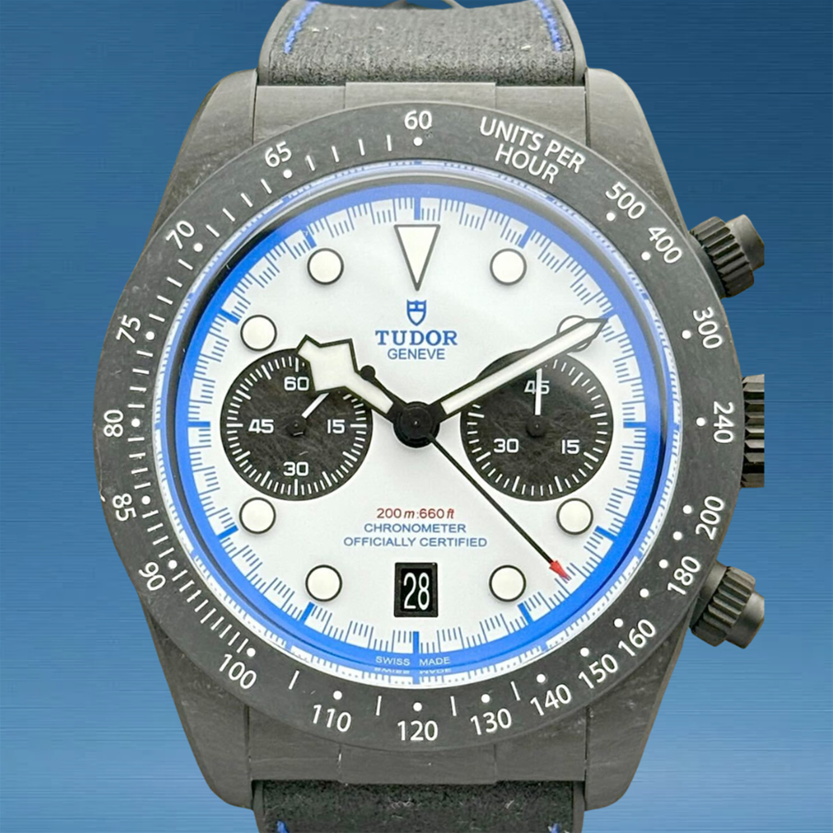 Tudor Black Bay Chrono Racing White Carbon Fiber Special & Ltd. Ed. BxP COA