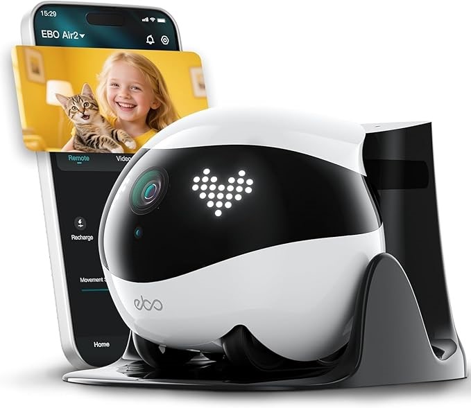 ENABOT EBO AIR 2 Funny Pet Companion Robot, White. NB: Minor use Buyers No