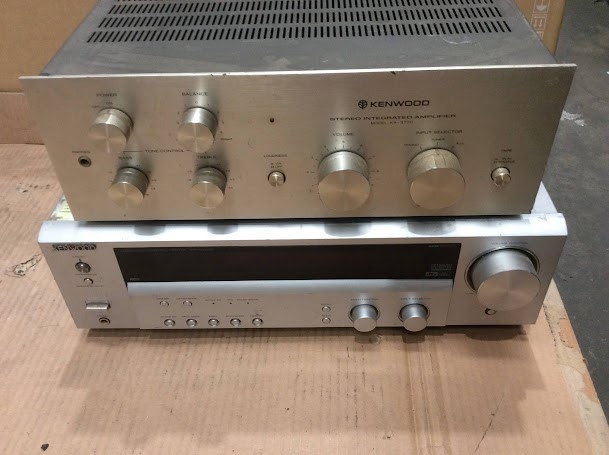 Kenwood Stereo Integrated Amplifier & Audio-Video Control Center (Lot of 2)
