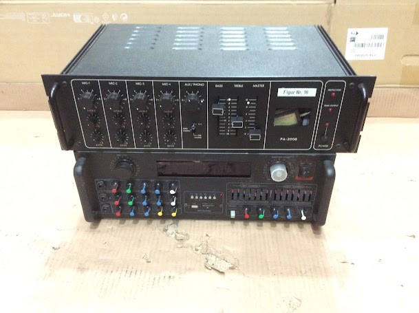 Mix Brand PA-2000&ROCK-4000 Audio Amplifier (Lot of 2)