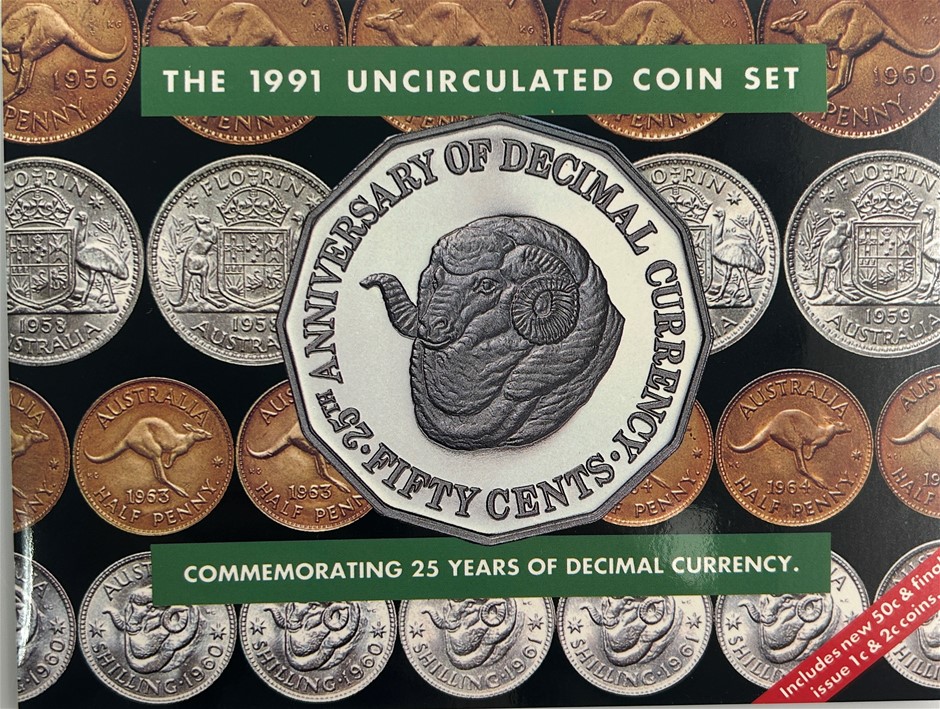 Australian 1991 Uncirculated Coin Set