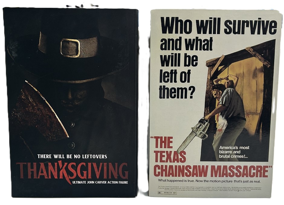 2x Neca "Texas Chainsaw Massacre & Thanks Giving" Figurines