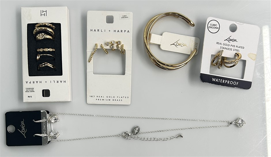 Lovisa & Harli + Harpa brand new gold-tone jewellery bundle