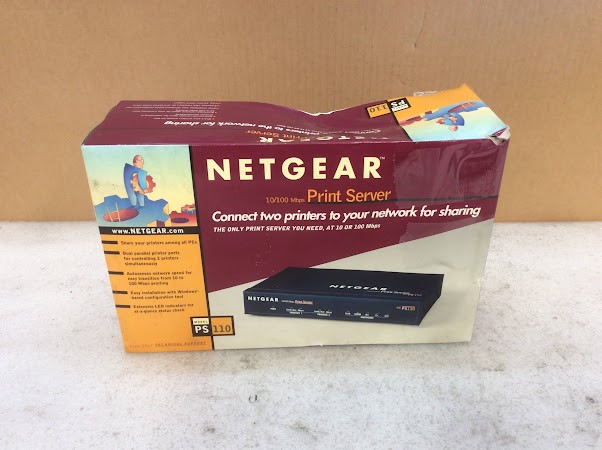 Net gear PS110 10/100 Mbps Print Server New