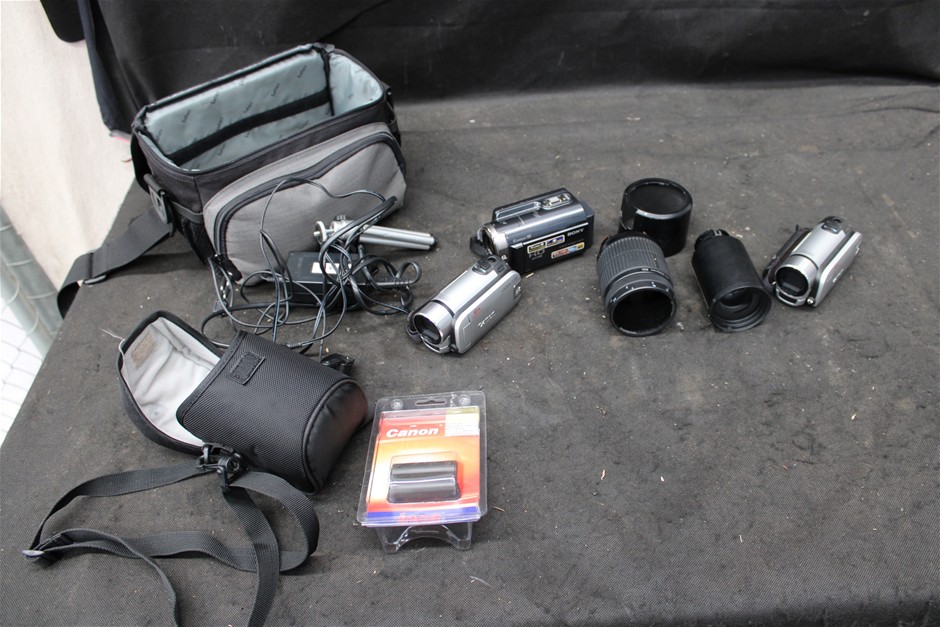 Quantity of Assorted Cameras and Accessories