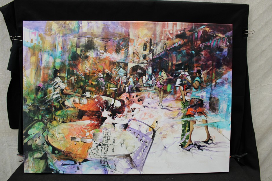 1 x Don Walters Canvas Print - "Mocca/Mocha Moments" - 84/250