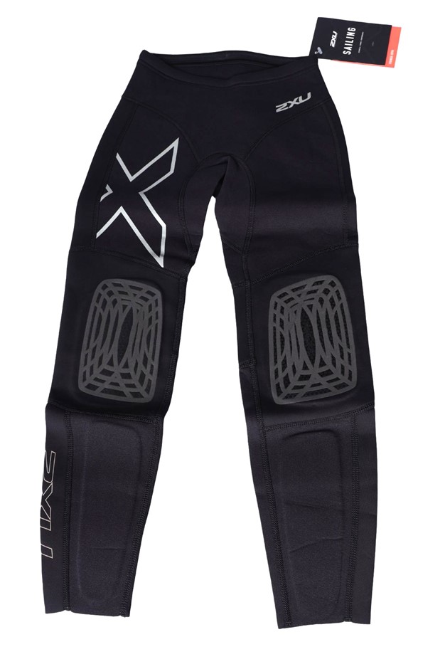 2 x 2XU Youth Neoprene Pants, Size S, Black/Reflective  Buyers Note - Disco