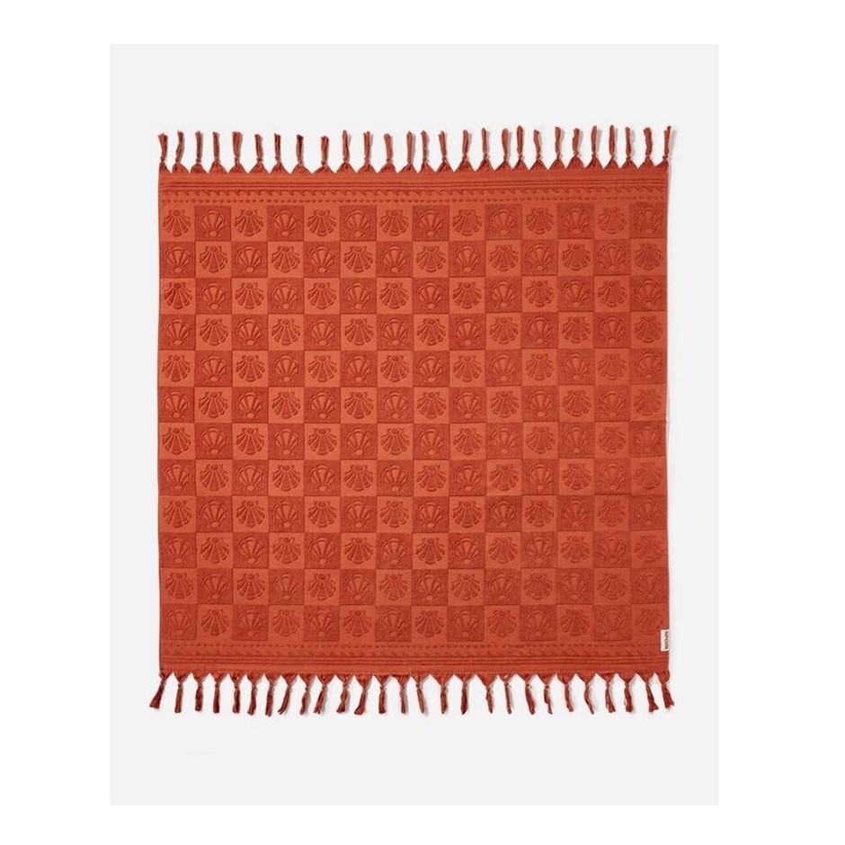 RIP CURL Mixed Jacquard Jumbo Beach Towel, D (Appox): L145cm x W145cmRust.