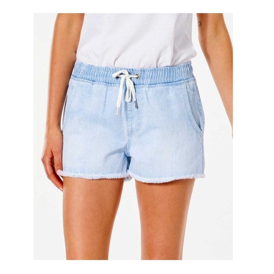 RIP CURL Women's Tara Shorts - Blue Ice, Size XL. RRP: $79.99. Buyers Note