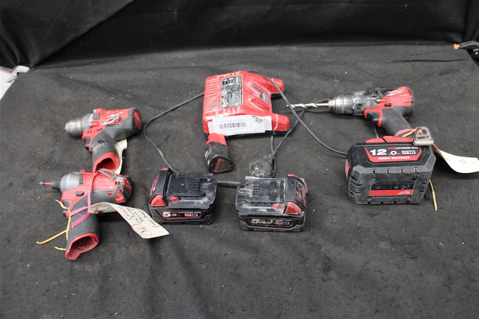 Quantity of Assorted Milwaukee Tools