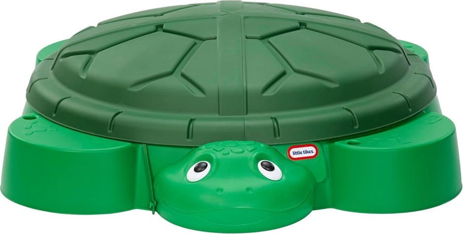 LITTLE TIKES Turtle Sandbox, for Kids Ages 1-6 Years, Green.