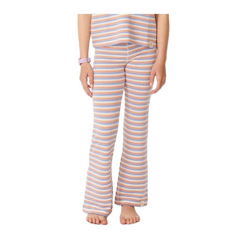 RIP CURL Girl's Sun Stripe Knit Pants, Size 8, Mid Blue. RRP: $55.99.  Buye
