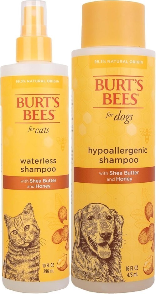BURT'S BEES Pet Care: Waterless Cat Grooming Spray 295ml & Hypoallergenic D