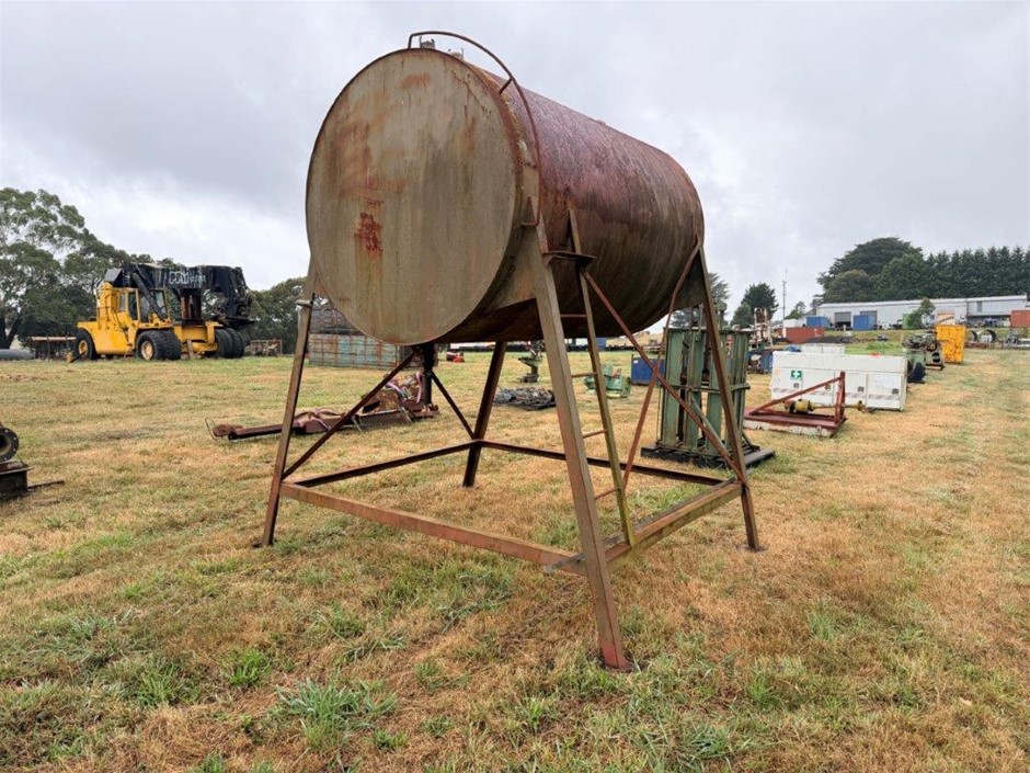 Tank Mounted on Steel Fabricated Frame