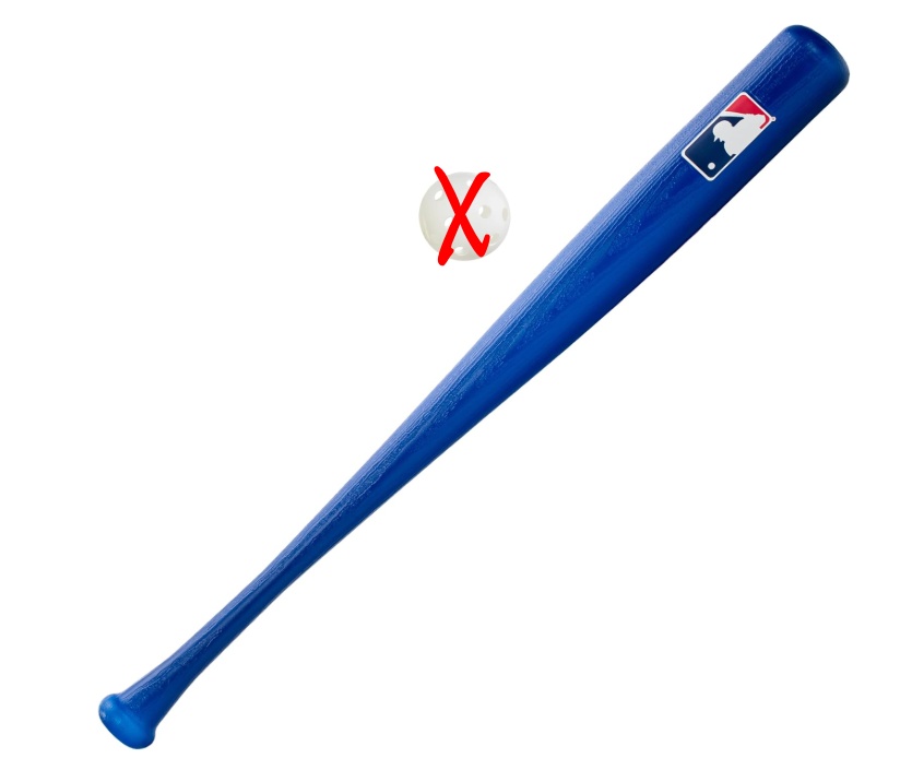 Franklin Sports MLB Kids Baseball Bat - Lightweight 30" Youth Plastic Bat -