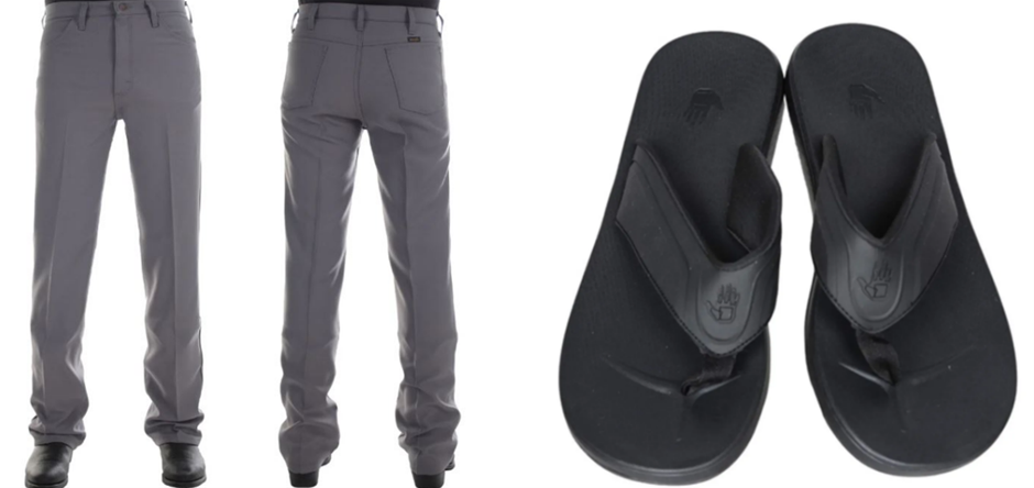 BUNDLE: Wrangler Mens Polyester Wrancher Dress Jeans. Regular Fit, 38x31 X