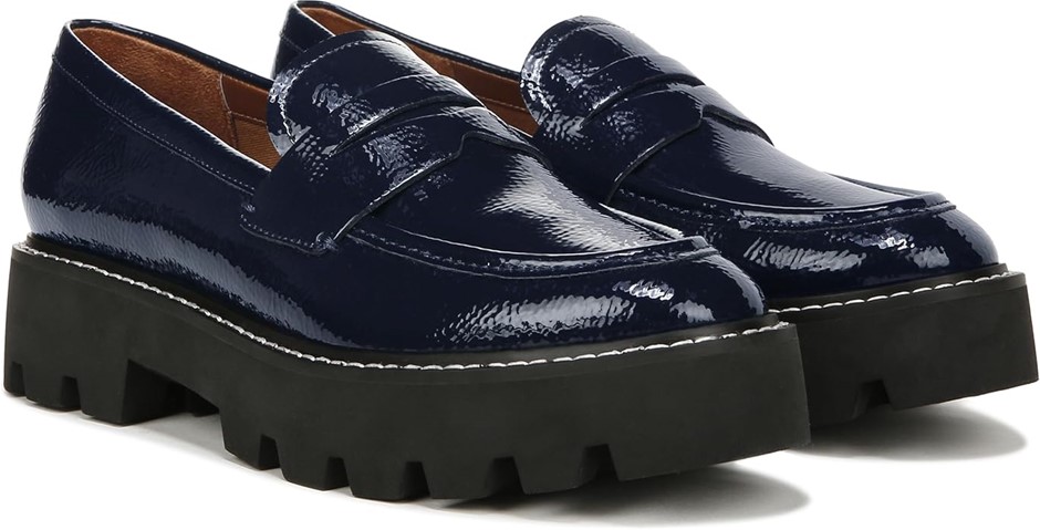 Franco Sarto Women's Balin Loafer, Midnight, 7.5 US