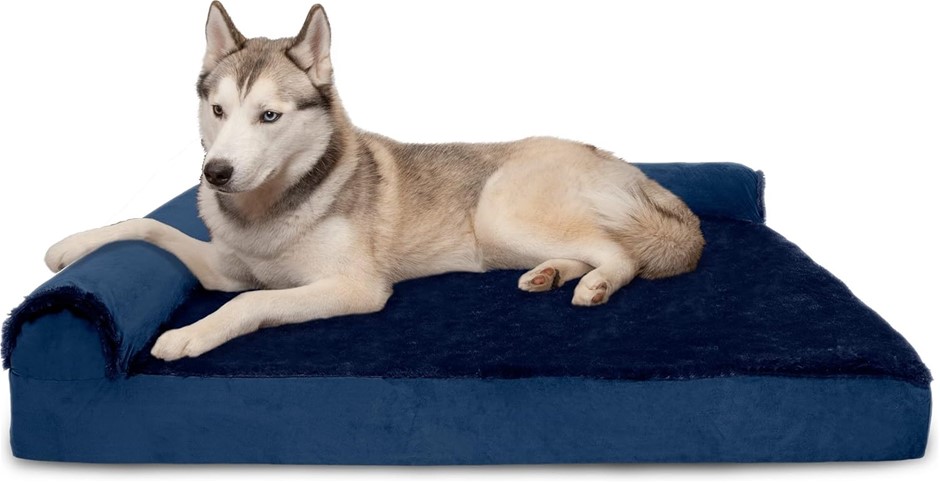 Furhaven Pet Dog Bed | Deluxe Cooling Gel Memory Foam Cooling Mat Orthopedi