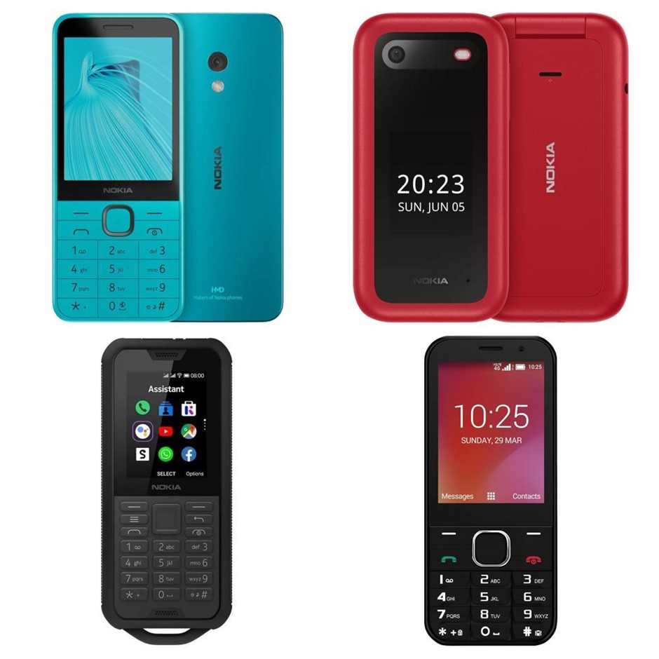 4 x Assorted Phones. 1 x NOKIA 235 4G. 1 x NOKIA 2660 Flip. 1 x NOKIA 800